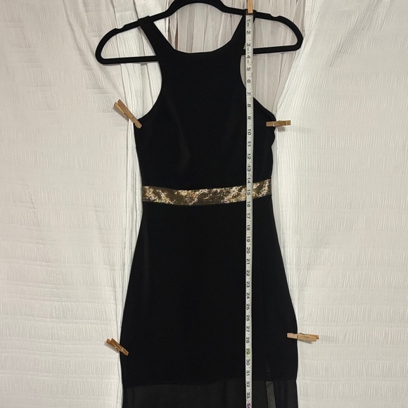 Express Black Maxi Dress with Gold Detail - Picture 5 of 15